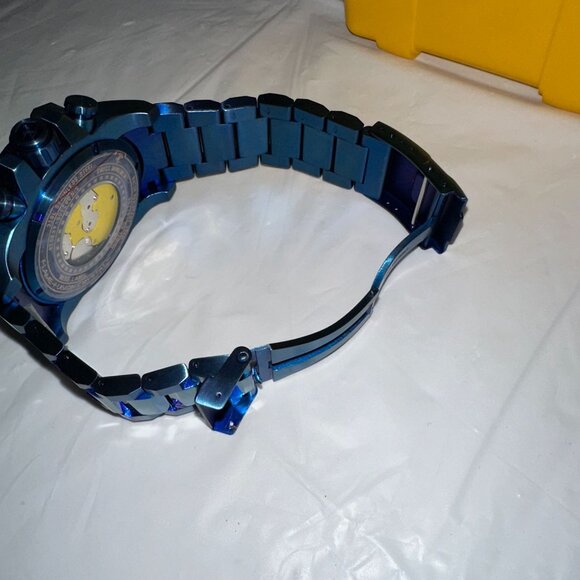 Invicta Mens Pro Diver Blue Watch With Yellow Storage Case - Picture 7 of 10